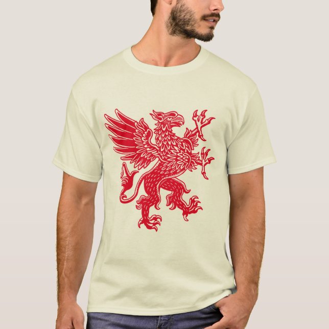 Camiseta Griffin - Rojo (Anverso)