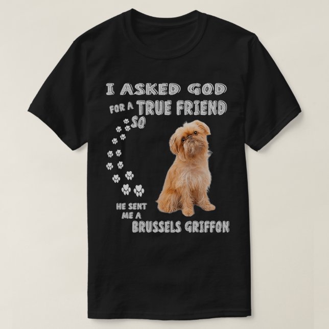 Camiseta Griffon Belge Dog Mom Dad Costume, Cute Brussels G (Diseño del anverso)