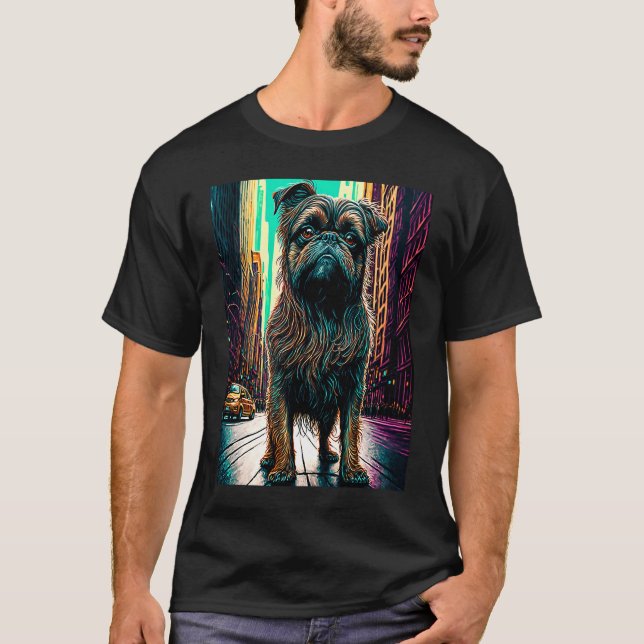 Camiseta Griffon de Bruselas en la Gran Manzana 2 (Anverso)