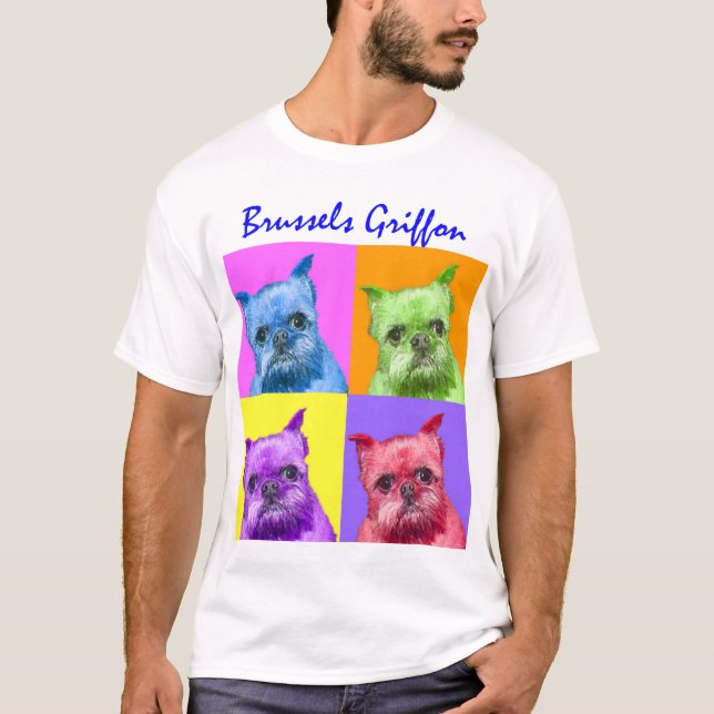 Camiseta Griffon de muchos colores (Anverso)