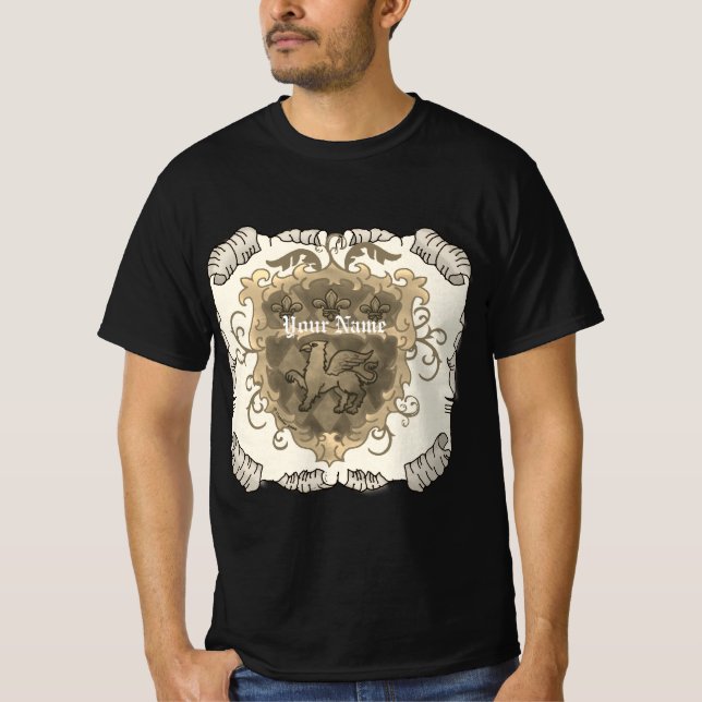 Camiseta Griffon Family Crest Surname (Anverso)