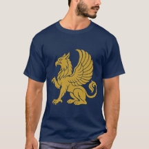 Grifo de Abdera Emblema de oro antiguo griego