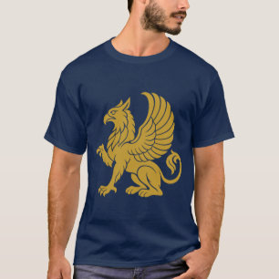 Camiseta Grifo de Abdera Emblema de oro antiguo griego
