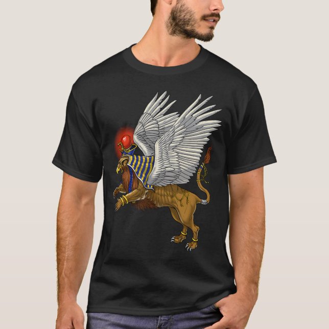 Camiseta Grifo del Antiguo Egipto (Anverso)