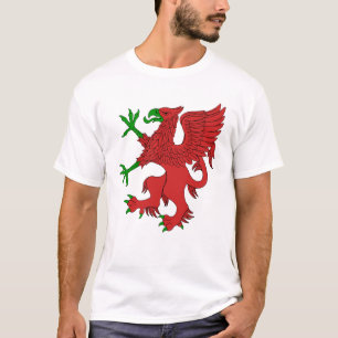 Camiseta Grifo en rojo y verde