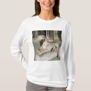 Camiseta Grifo que miente en un plinth, mediados del siglo