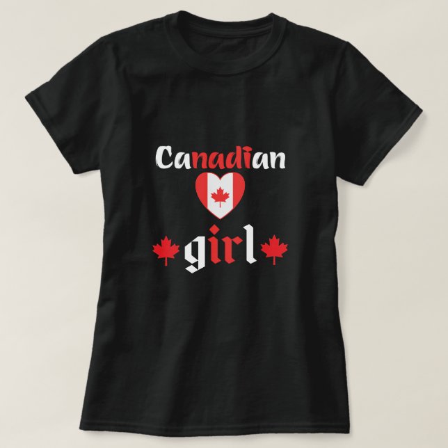 camiseta gril canadiense (Diseño del anverso)