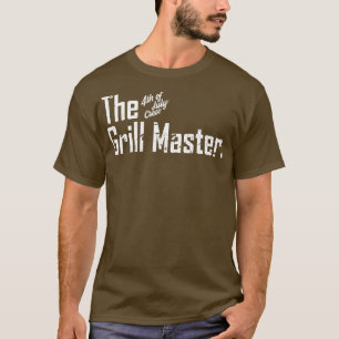 Camiseta Grill BBQ Master 4 De Julio Crew