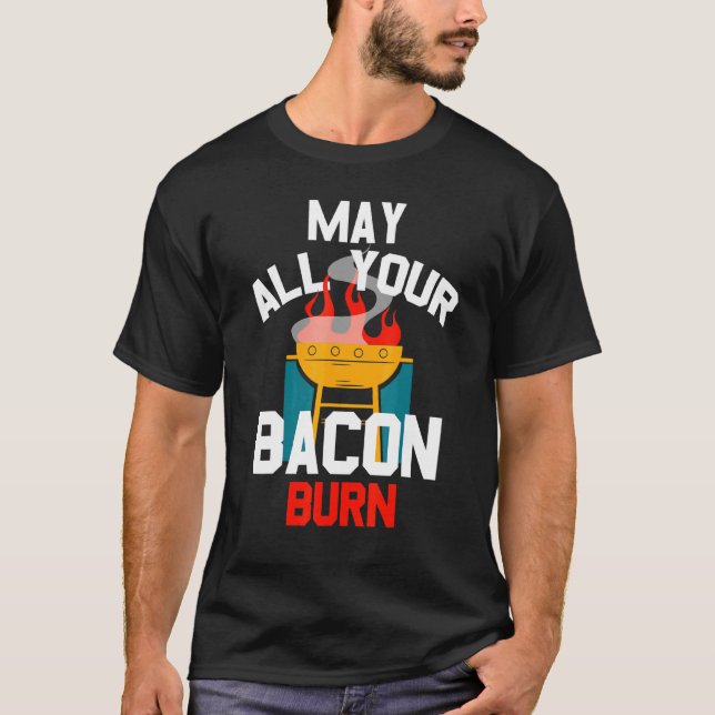 Camiseta Grill Burning Bacon (Anverso)