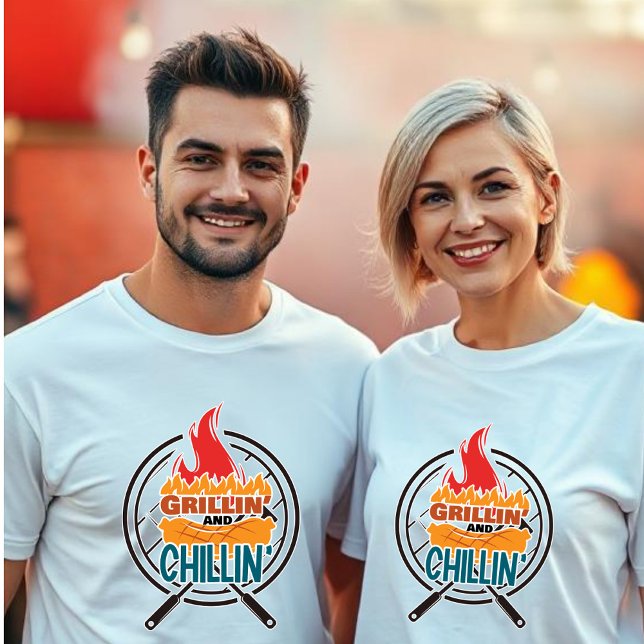Camiseta Grill Grill Unisex T-Shirt de Grillin y Chillin (Subido por el creador)