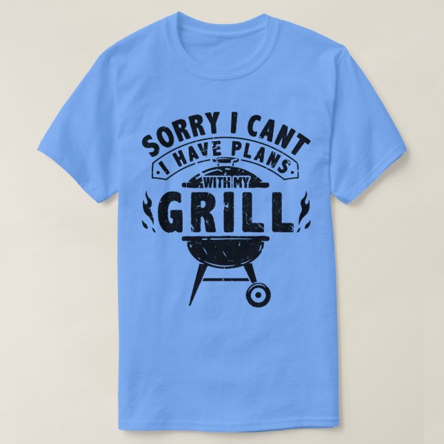 Camiseta Grill Master BBQ Smoking Grilling (Diseño del anverso)