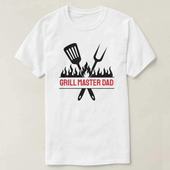 Camiseta Grill Master Dad (Diseño del anverso)