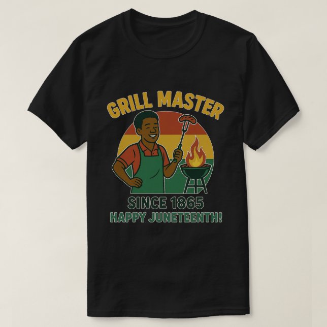 Camiseta Grill Master Desde El 18 De Junio De 1865 (Diseño del anverso)
