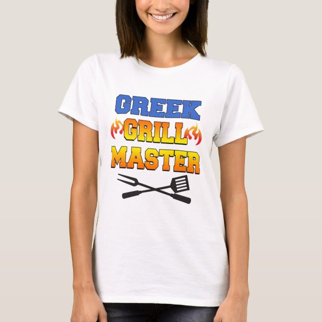 Camiseta Grill Master griego (Anverso)
