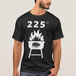 Camiseta Grill Master Grilling BBQ 225 Gráfica Fumador Gráf