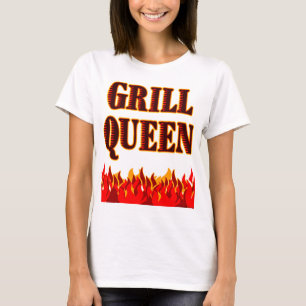 Camiseta Grill Queen Funny BBQ Saying T-shirt