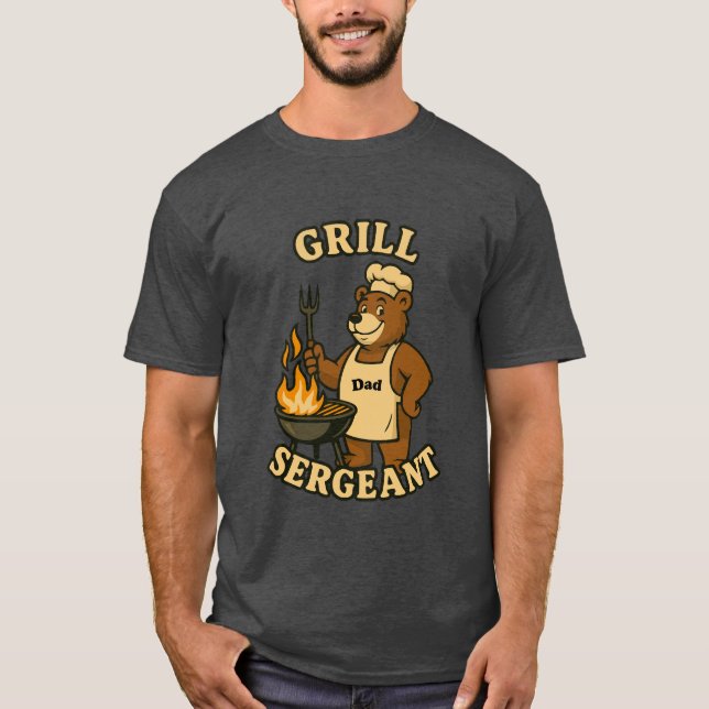 Camiseta Grill Sergeant Bär Design für Papa (Anverso)