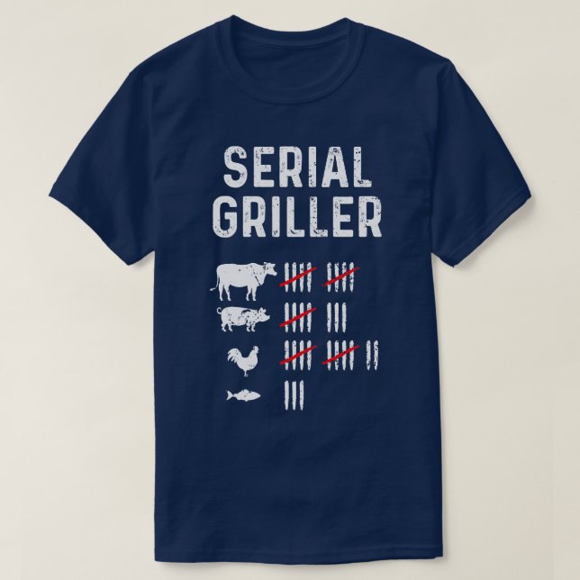 Camiseta Grill serie Funny BBQ Master Grill Pun Grill (Diseño del anverso)