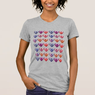 Camiseta Grilla Gemstone crystal corazones
