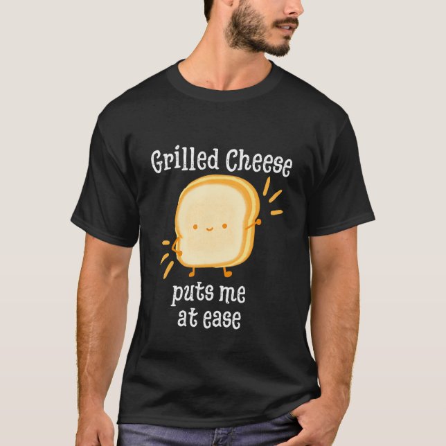 Camiseta Grilled Cheese Cheesey Comfort Food Sandwich (Anverso)