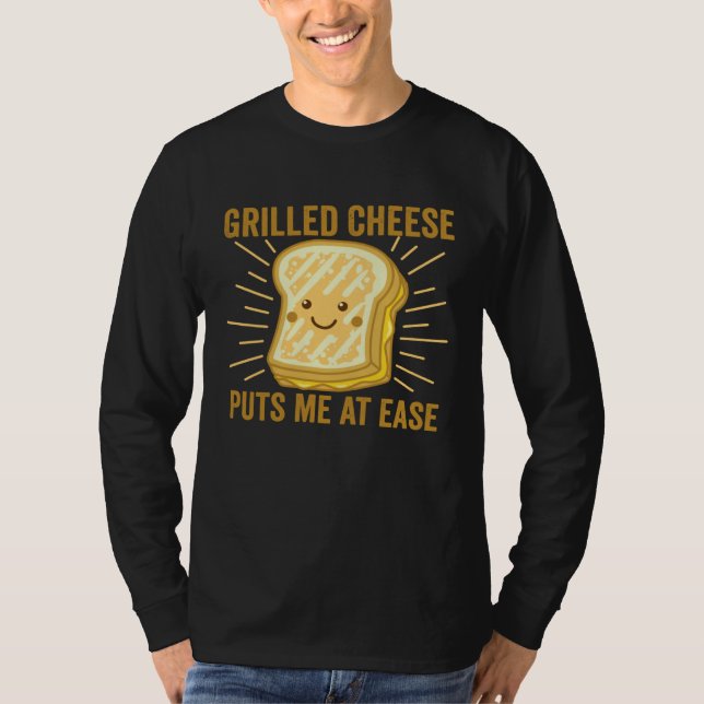 Camiseta Grilled Cheese Cheesey Comfort Food Sandwich (Anverso)