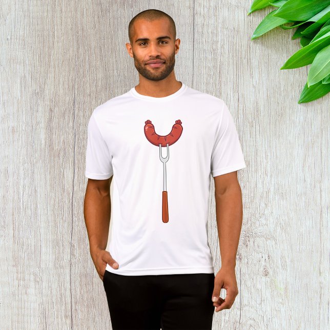 Camiseta Grilled Sausage on BBQ Fork (Subido por el creador)