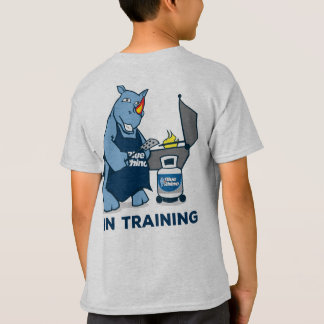 Camiseta "Griller en entrenamiento" de rinocerontes azules
