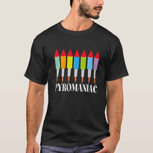 Camiseta Grilletes de Fiesta pirotécnico piromaniático (Anverso)