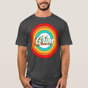 Camiseta Grim Name Shirt Vintage Grim Circle