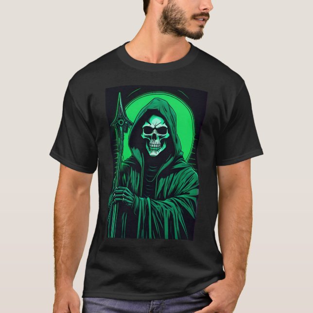Camiseta Grim Reaper - Calavera Gótica Grim Reaper (Anverso)