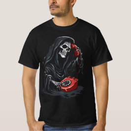 Camiseta Grim Reaper calling on a red phone