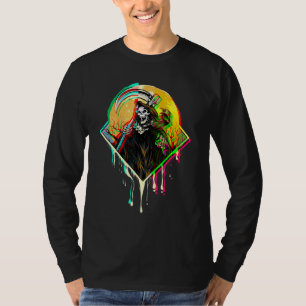 Camiseta Grim Reaper Crow Angel De La Muerte Occult Vaporwa