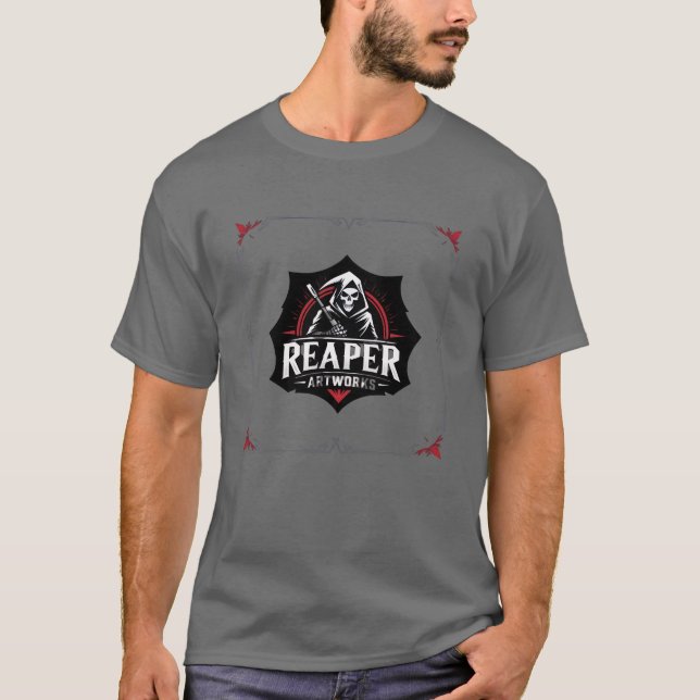 Camiseta Grim Reaper Skull Graphic Tee (Anverso)