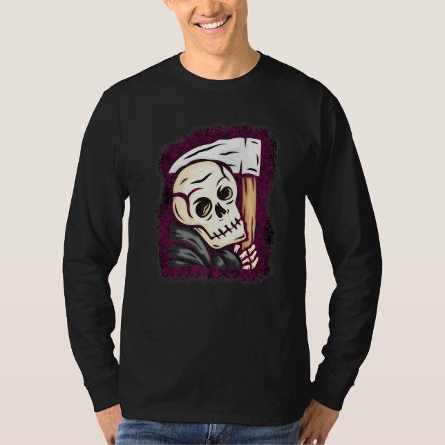 Camiseta Grim Reaper Wieling Scythe Sickle Bright Bold Cu (Anverso)