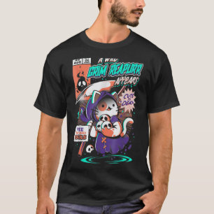 Camiseta Grim Reapurr Neko Gato Segador Gatito Mágico Ani