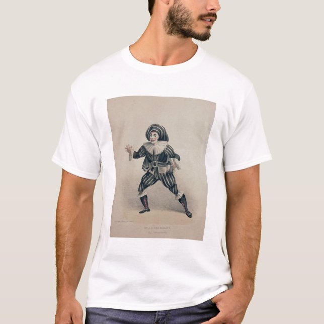 Camiseta Grimaldi como Scaramouche, del dell'Ar de Commedia (Anverso)