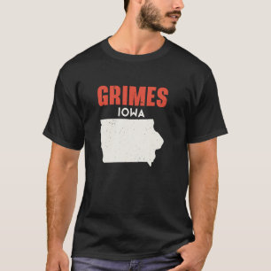 Camiseta Grimes Iowa USA State America Travel Iowan
