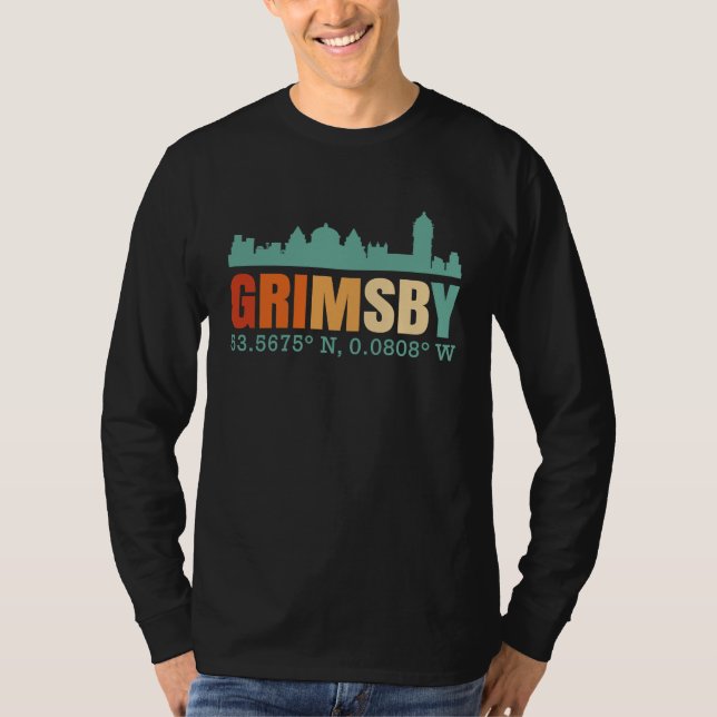 Camiseta Grimsby City Skyline (Anverso)