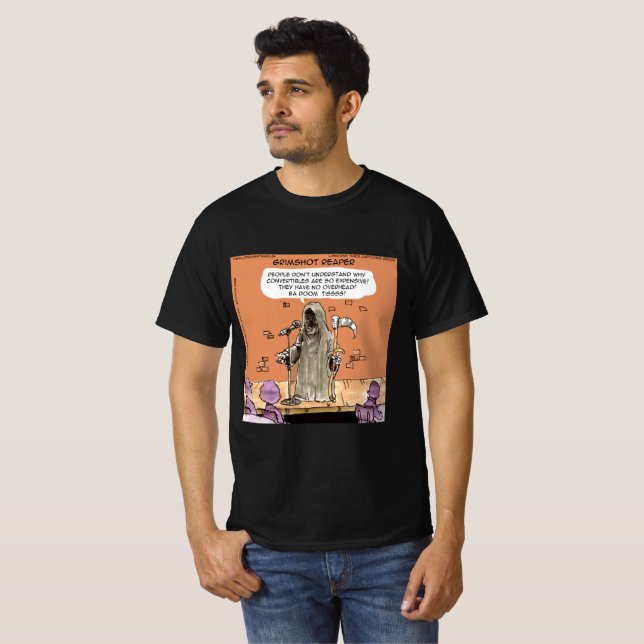 Camiseta Grimshot Reaper Funny Grim Reaper Standup Comic (Anverso completo)