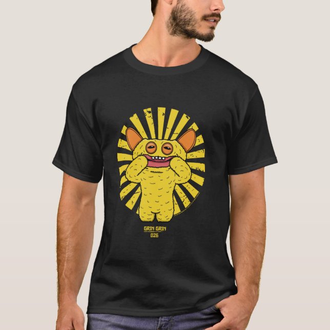 Camiseta Grin Grin 026 retro texto japonés (Anverso)