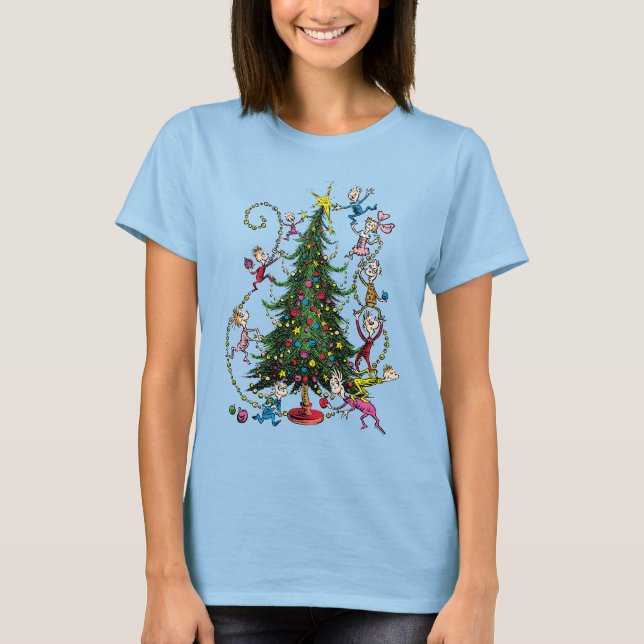 Camiseta Grinch clásico | Árbol de Navidad (Anverso)
