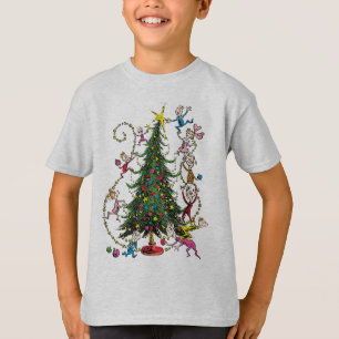 Camiseta Grinch clásico   Árbol de Navidad