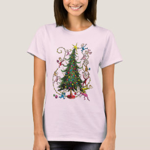Camiseta Grinch clásico   Árbol de Navidad