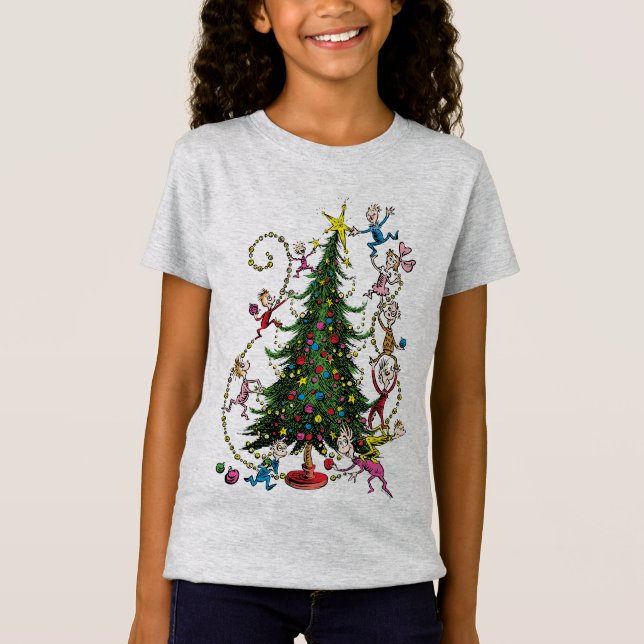 Camiseta Grinch clásico | Árbol de Navidad (Anverso)