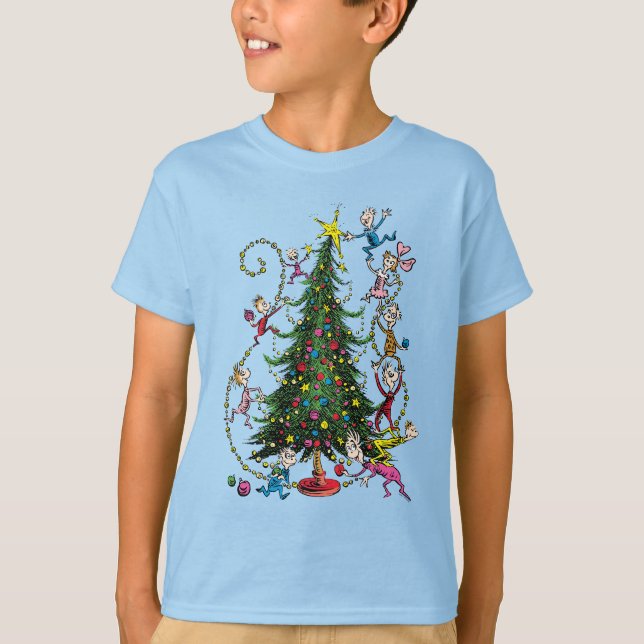 Camiseta Grinch Clásico | Árbol de Navidad (Anverso)