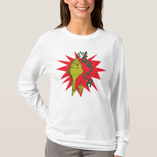 Camiseta Grinch clásico el | Starburst rojo (Anverso)