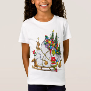 Camiseta Grinch clásico   Grinch & Max con Sleigh