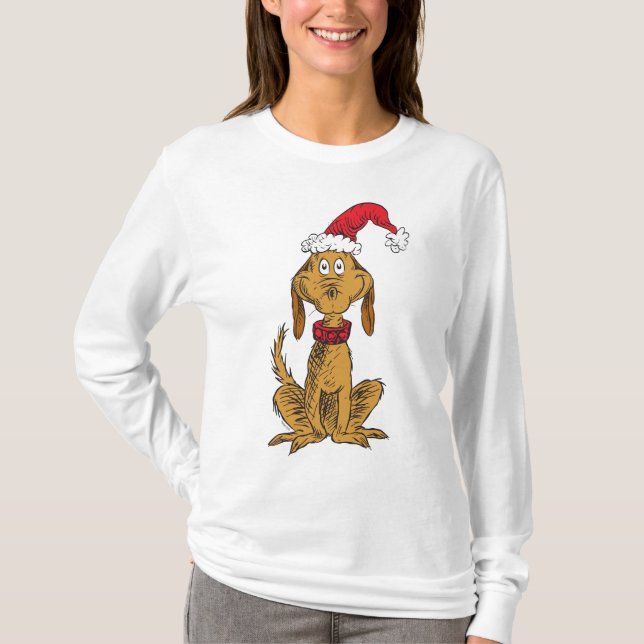 Camiseta Grinch clásico | Max - Santa Hat (Anverso)