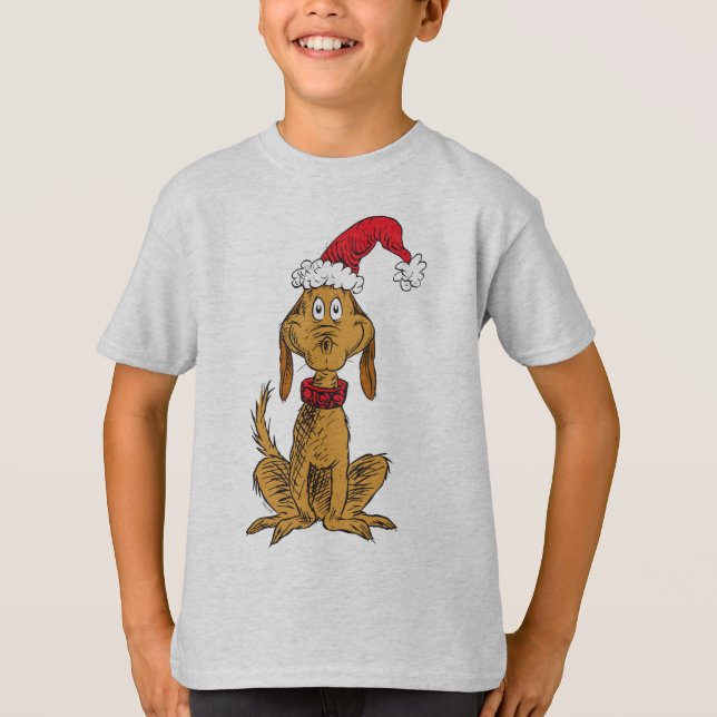 Camiseta Grinch clásico | Max - Santa Hat (Anverso)