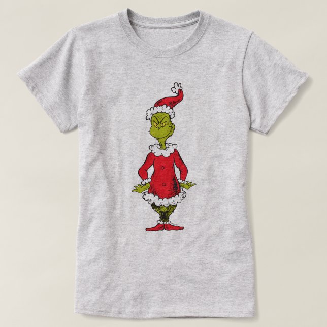 Camiseta Grinch clásico | Santa Claus (Diseño del anverso)